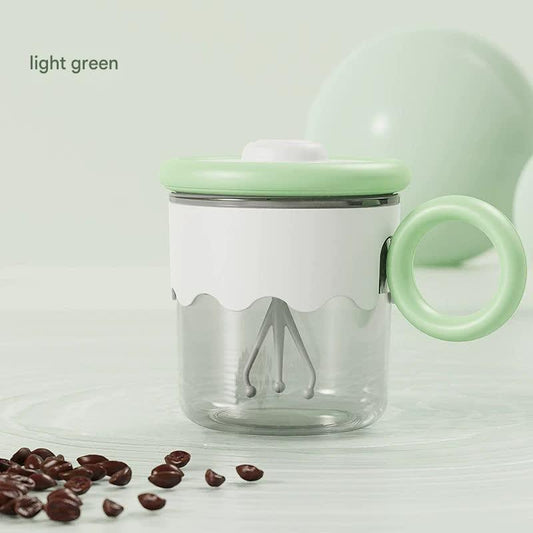 Automatic Self-Stirring Coffee Mug - 400ml, 5000RPM, USB-C Rechargeable with Trident Stirring Rod(green) - Mekamart Australia