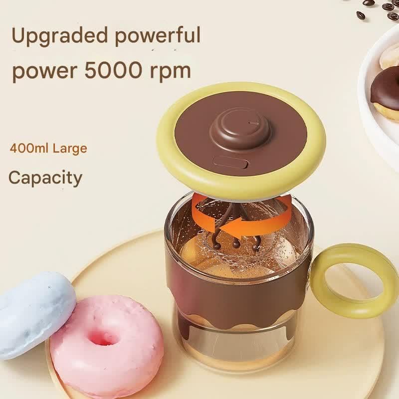 Automatic Self-Stirring Coffee Mug - 400ml, 5000RPM, USB-C Rechargeable with Trident Stirring Rod(green) - Mekamart Australia