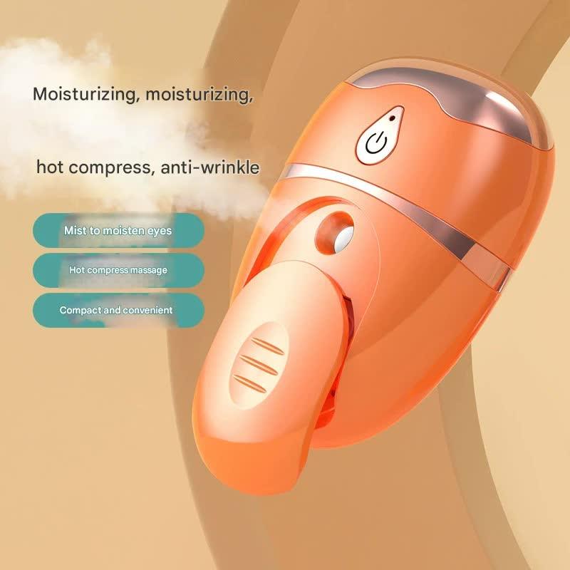 Portable Nano Mist Eye Massager & Humidifier - USB-C, Hot Compress, Wrinkle Reduction & Deep Hydration(Dark green) - Mekamart Australia