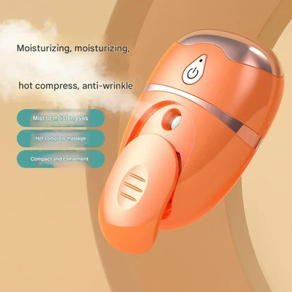 Portable Nano Mist Eye Massager & Humidifier - USB-C, Hot Compress, Wrinkle Reduction & Deep Hydration(Dark green) - Mekamart Australia