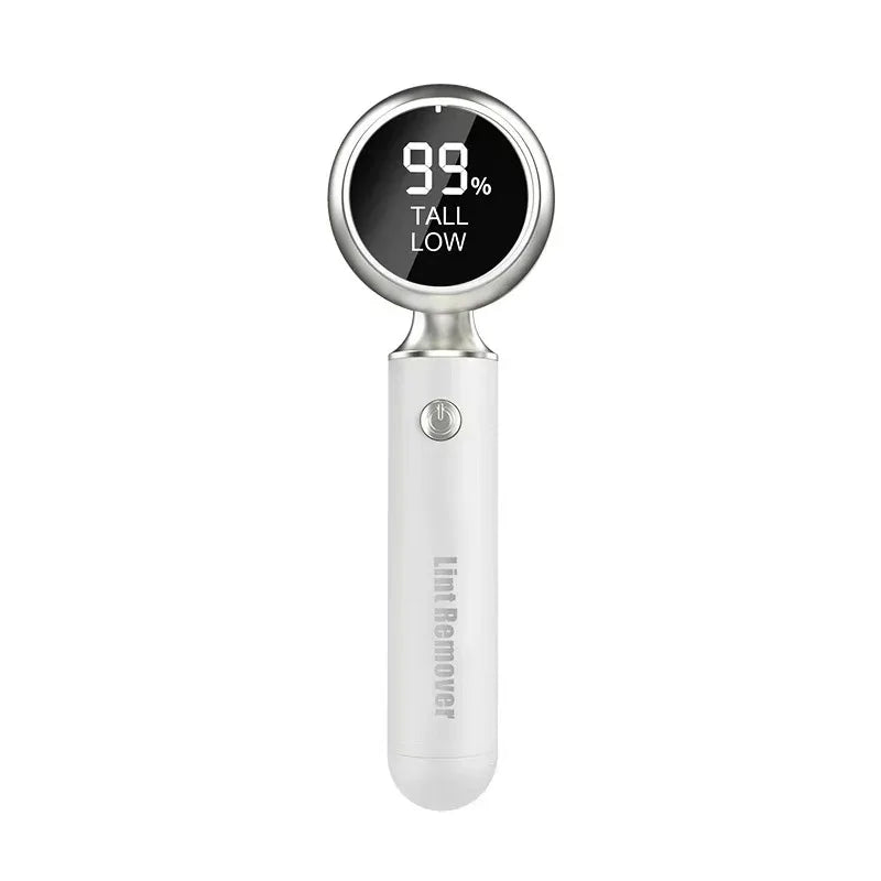 Upgraded Electric Lint Remover with LED Display - 6-Blade, Type-C Fast Charge, 2-in-1 with Sticky Roller(White) - Mekamart Australia