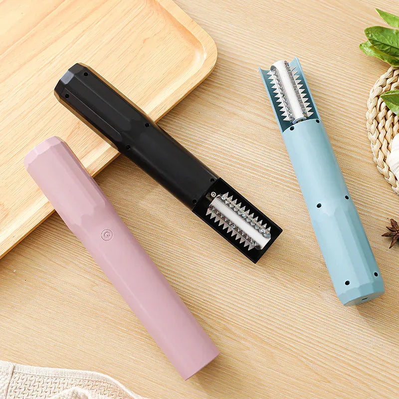 Electric Fish Scaler - Waterproof, Stainless Steel, Brushless Motor, Infinitely Variable Speed(pink) - Mekamart Australia