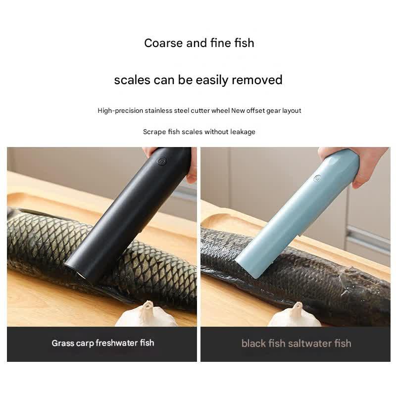 Electric Fish Scaler - Waterproof, Stainless Steel, Brushless Motor, Infinitely Variable Speed(blue) - Mekamart Australia