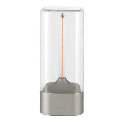 Magnetic Levitating Night Light with Flexible LED - USB-C Rechargeable, Stepless Dimming & Outdoor Hook(silver) - Mekamart Australia