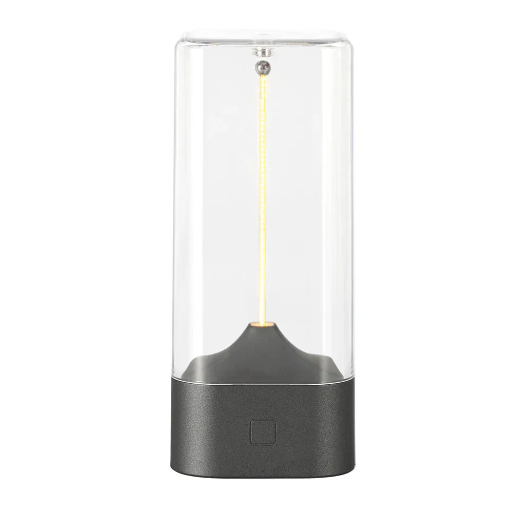 Magnetic Levitating Night Light with Flexible LED - USB-C Rechargeable, Stepless Dimming & Outdoor Hook(black) - Mekamart Australia