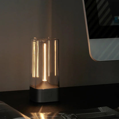 Magnetic Levitating Night Light with Flexible LED - USB-C Rechargeable, Stepless Dimming & Outdoor Hook(white) - Mekamart Australia