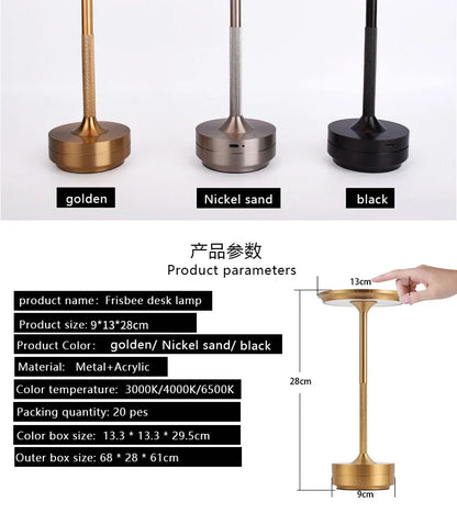 UFO Version LED Desk Lamp - Black Touch Switch with Dimming and USB Cable - Mekamart Australia