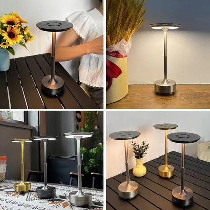 UFO Version LED Desk Lamp - Silver Touch Switch with Dimming and USB Cable - Mekamart Australia