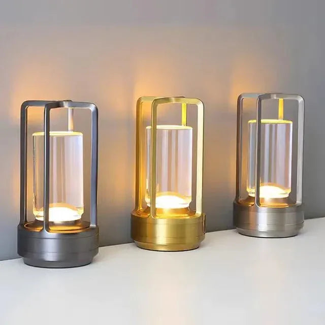 Cross-Shaped LED Table Lamp - Black Touch Button with USB Charging - Mekamart Australia