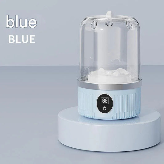 Blue Travel-Friendly Mini Washing Machine - USB Powered, Automatic, for Small Loads - Mekamart Australia