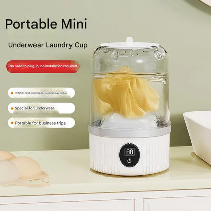 Blue Travel-Friendly Mini Washing Machine - USB Powered, Automatic, for Small Loads - Mekamart Australia