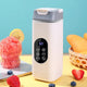 White Rechargeable Travel Blender Cup - 12 Blades, Digital Display, Self-Cleaning - Mekamart Australia