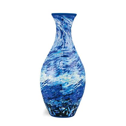 Unique 3D Puzzle Vase with Built-in Water Holder - Fun DIY Project (Waves) - Mekamart Australia