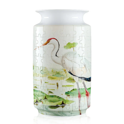 Colorful Style 1 DIY 3D Puzzle Vase - Creative Jigsaw Flower Holder with Waterproof Liner - Decorative Home Accent & Unique Gift - Mekamart Australia