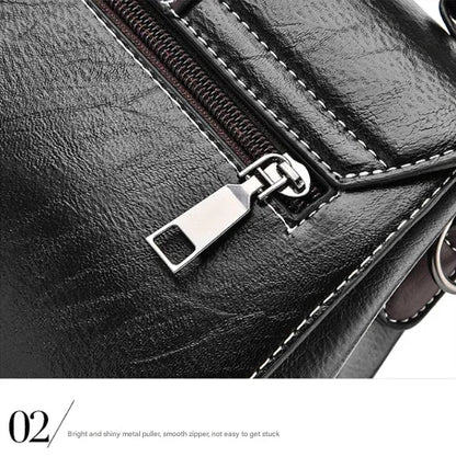 Brown Elegant Women's PU Leather Top Handle Satchel - Versatile Crossbody Bag with Classic Clasp & Braided Detail - Mekamart Australia