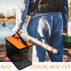1 Piece Orange and Black Durable Collapsible Fishing Keepnet - Large 40.5L Quick-Dry Coated Nylon Fish Basket for Live Bait & Catch - Mekamart Australia