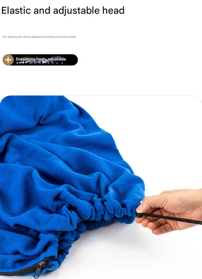 Green Versatile Double-Sided Fleece Bag Liner - Lightweight & Portable Travel Blanket for Camping & Outdoors - Mekamart Australia