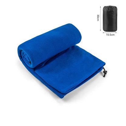 Blue Versatile Double-Sided Fleece Bag Liner - Lightweight & Portable Travel Blanket for Camping & Outdoors - Mekamart Australia