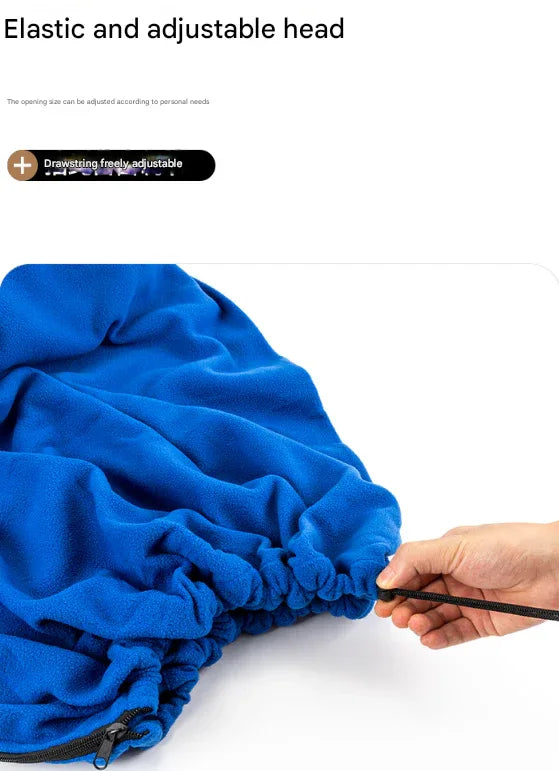 Dark Grey Versatile Double-Sided Fleece Bag Liner - Lightweight & Portable Travel Blanket for Camping & Outdoors - Mekamart Australia