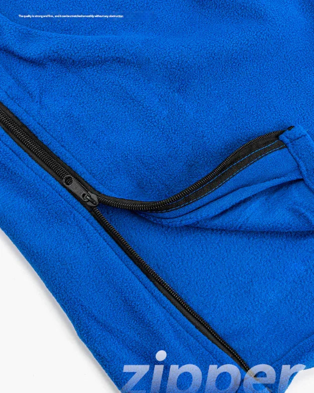 Dark Blue Versatile Double-Sided Fleece Bag Liner - Lightweight & Portable Travel Blanket for Camping & Outdoors - Mekamart Australia