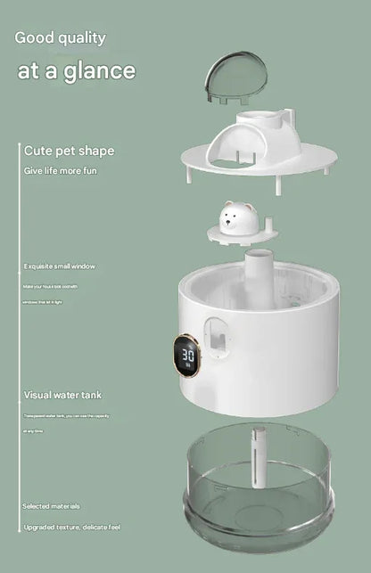 Pink Adorable Space Capsule Humidifier - Portable USB Cool Mist Maker with LED Display & Ambient Night Light - Mekamart Australia