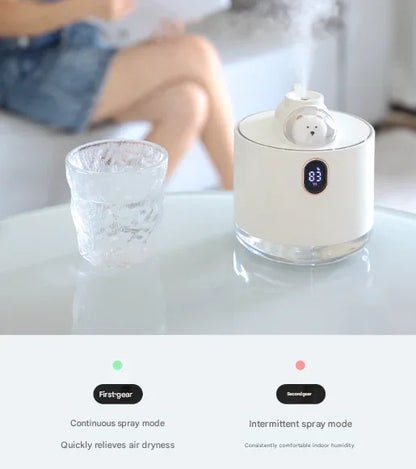Green Adorable Space Capsule Humidifier - Portable USB Cool Mist Maker with LED Display & Ambient Night Light - Mekamart Australia