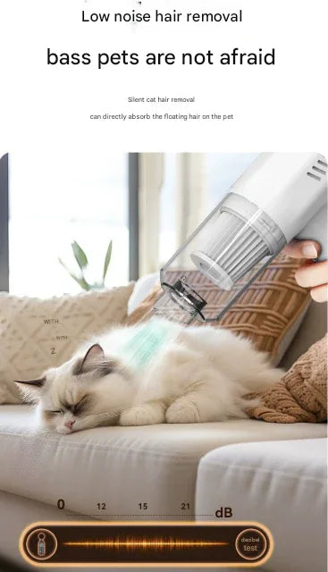 White 2-in-1 Cordless Handheld Vacuum and Air Blower - Portable & Lightweight Cleaner for Car, Home, and Pet Hair - Mekamart Australia