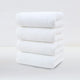 White Plush Cotton Hand Towel Set (4-Pack) - Ultra Soft, Absorbent & Quick-Drying Face Towels for Bathroom - Mekamart Australia