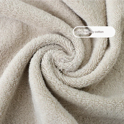 Light Grey Plush Cotton Hand Towel Set (4-Pack) - Ultra Soft, Absorbent & Quick-Drying Face Towels for Bathroom - Mekamart Australia