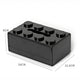 Black 2 Pcs Creative Building Block Tissue Box Holder - Wall-Mounted & Desktop Dispenser for Bathroom, Kids Room & Office Decor - Mekamart Australia
