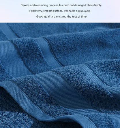 Grey Premium 3-Piece 100% Cotton Towel Set - Ultra Soft, Absorbent & Quick-Dry for Bathroom - Mekamart Australia