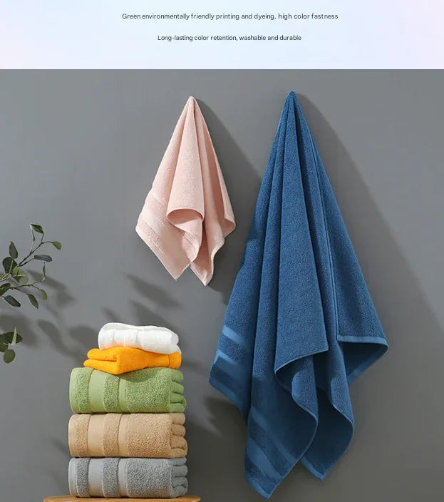 Brown Premium 3-Piece 100% Cotton Towel Set - Ultra Soft, Absorbent & Quick-Dry for Bathroom - Mekamart Australia