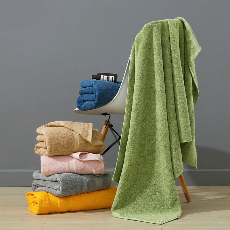 White Premium 3-Piece 100% Cotton Towel Set - Ultra Soft, Absorbent & Quick-Dry for Bathroom - Mekamart Australia