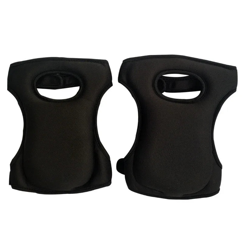 Black Adjustable Gardening Knee Pads - Comfortable Neoprene Knee Protectors for Weeding & Outdoor Work - Mekamart Australia