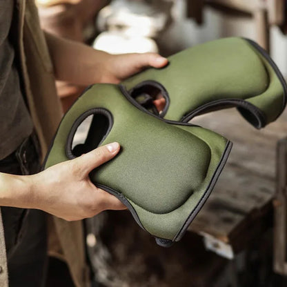 Black Adjustable Gardening Knee Pads - Comfortable Neoprene Knee Protectors for Weeding & Outdoor Work - Mekamart Australia