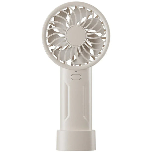 White Mini Portable USB Rechargeable Fan - Quiet Cooling for Desk or Travel - Mekamart Australia