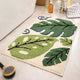 Big Leaves Bathroom Mat - Super Absorbent Non-Slip Rug (40x60cm), Toilet Floor Mat for Bathroom/Bedroom/Entryway - Mekamart Australia