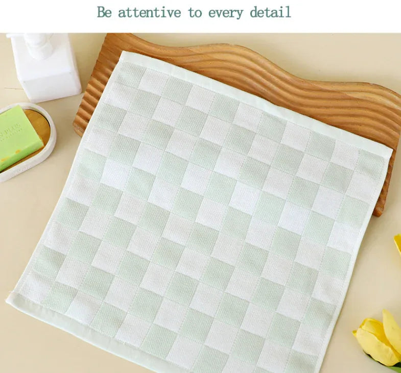 Light Green Ultra-Soft 100% Cotton Gauze 6-Piece Towel Set | Absorbent & Quick-Dry Bath Towel - Mekamart Australia