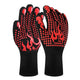 Red a Pair Of Extreme Heat Resistant BBQ Gloves (500°C) - Aramid Fiber with Non-Slip Silicone Grip for Grilling & Oven Use - Mekamart Australia