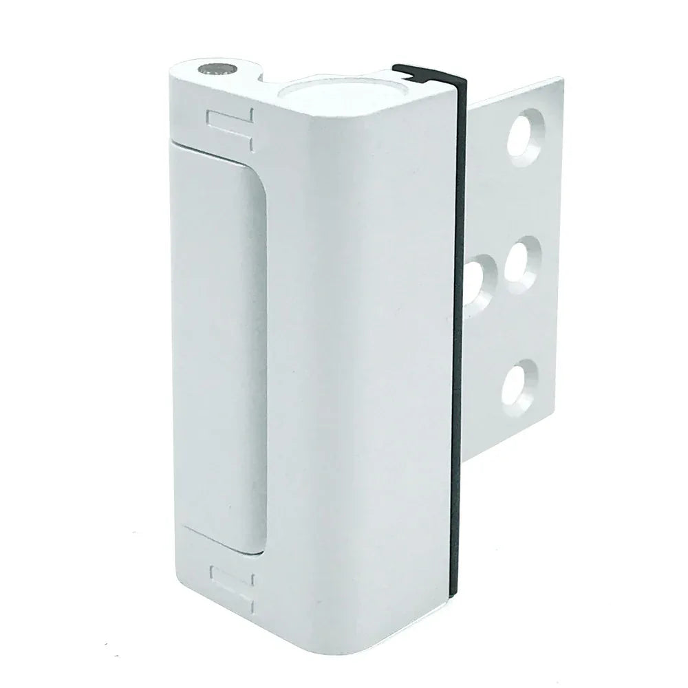 White Heavy-Duty Hotel Style Security Door Lock - Childproof Door Reinforcement Latch for Home Safety - Mekamart Australia