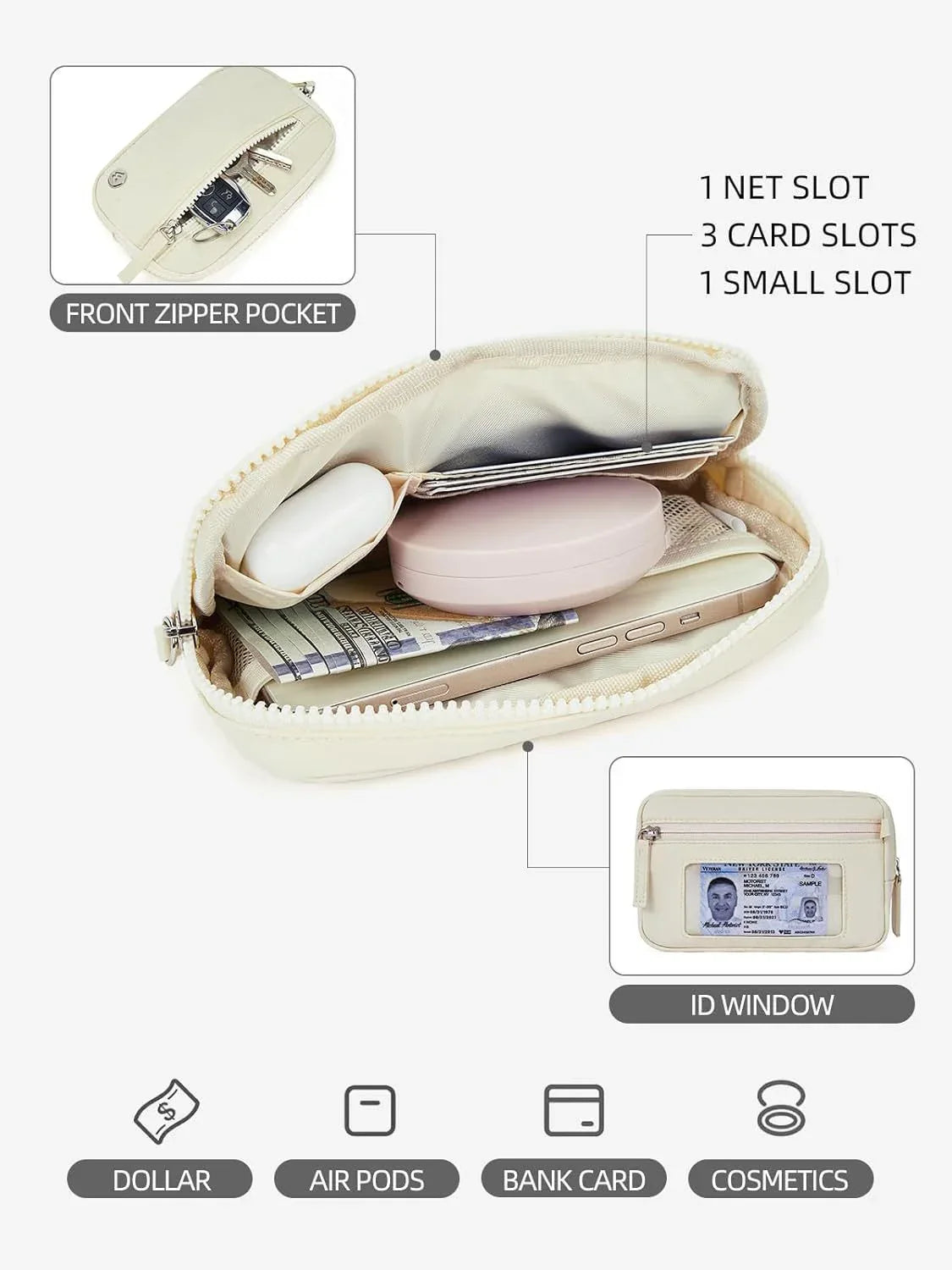Purple Elegant WESTBRONCO Quilted Phone Bag Wallet - Mekamart Australia