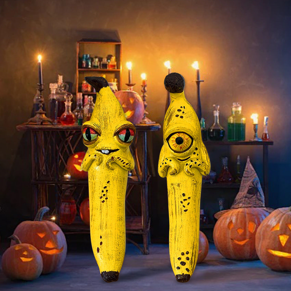 One-Eye Charming Magic Banana Resin Craft Ornament 3piece