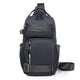 Grey Stylish Multi-Functional Men's Chest Bag - Lightweight Crossbody Sling Pack - Mekamart Australia