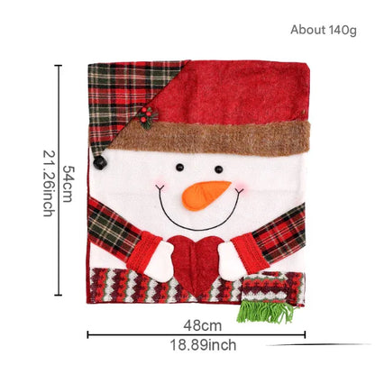 Festive Christmas Dining Chair Covers | Santa, Snowman & Reindeer Character Slipcovers - Mekamart Australia