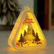 White Christmas tree Charming Christmas Scene Mini Lanterns (Set of 3) - Battery Operated LED Lights for a Cozy Holiday Glow - Mekamart Australia