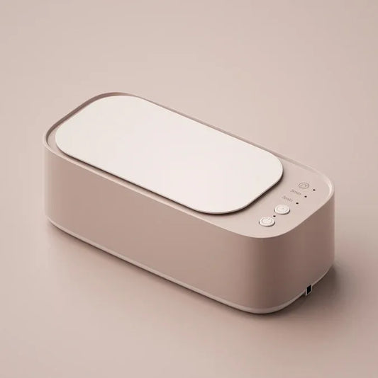 Pink Portable Ultrasonic Cleaner - 45kHz Professional High-Frequency Cleaning Machine for Jewellery, Glasses, Watches, and Makeup Brushes - Mekamart Australia