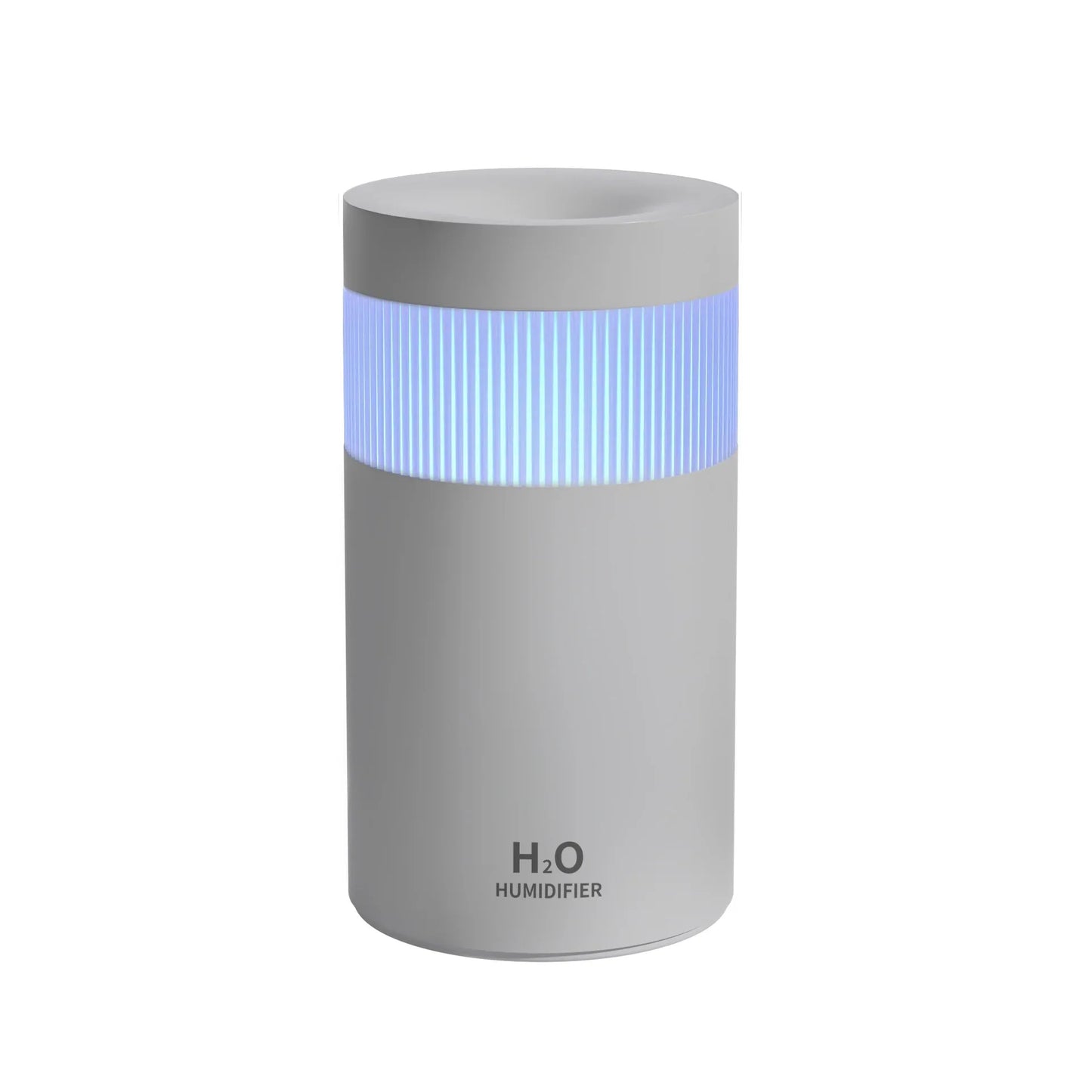 2-Piece Grey Mini Desktop Humidifier - Portable Mist Maker for Home and Car Use - Mekamart Australia