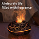 Crack color Mini USB Aromatherapy Diffuser with Flame Projection - Portable Humidifier for Home and Car Use - Mekamart Australia