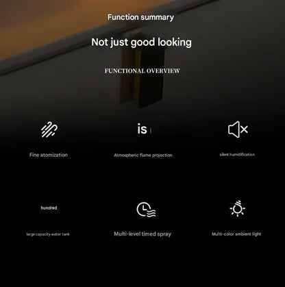 Crack color Mini USB Aromatherapy Diffuser with Flame Projection - Portable Humidifier for Home and Car Use - Mekamart Australia