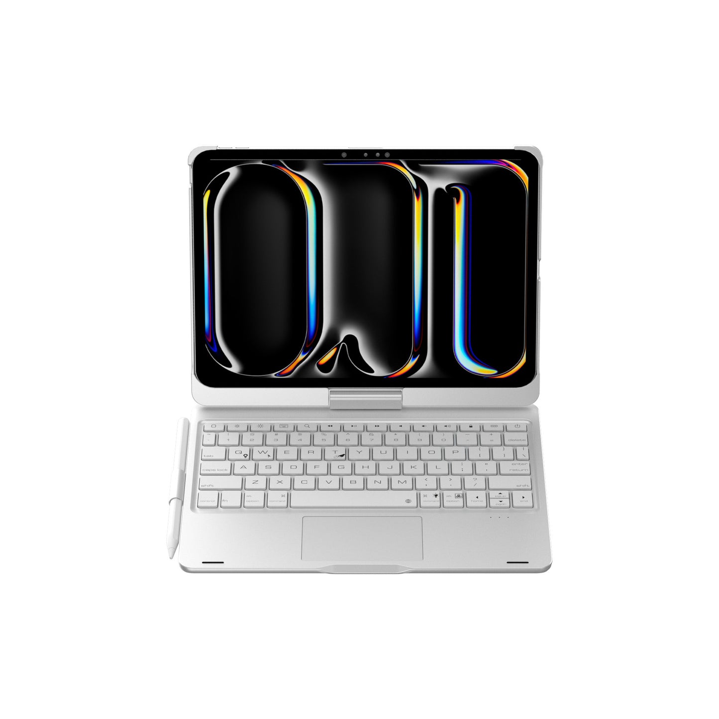 Rose gold Magic Keyboard Case for ipad Air6/Air7 11-inch, Bluetooth Keyboard with RGB Backlight & Precision Trackpad